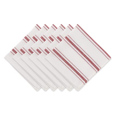 DII French Blue Zig Dobby Stripe Napkin (Set of 6)