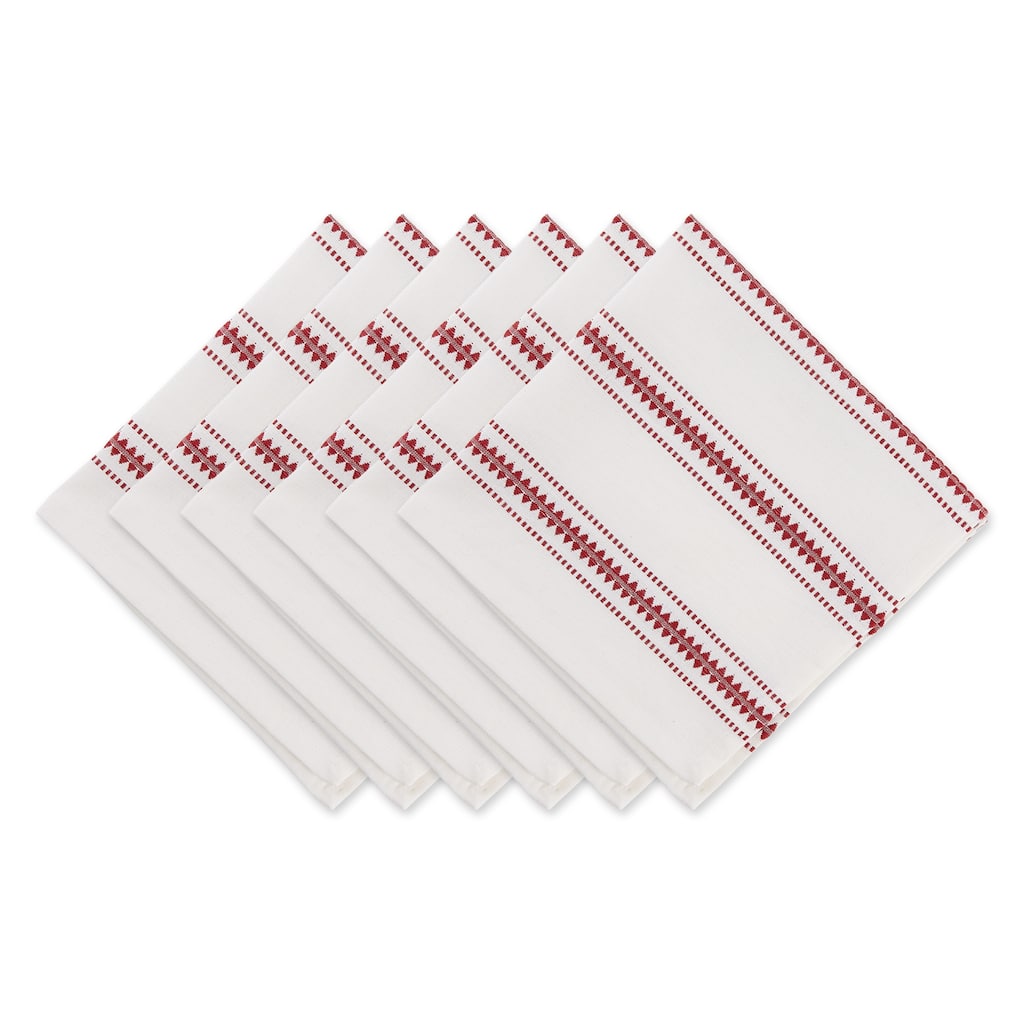 DII French Blue Zig Dobby Stripe Napkin (Set of 6)