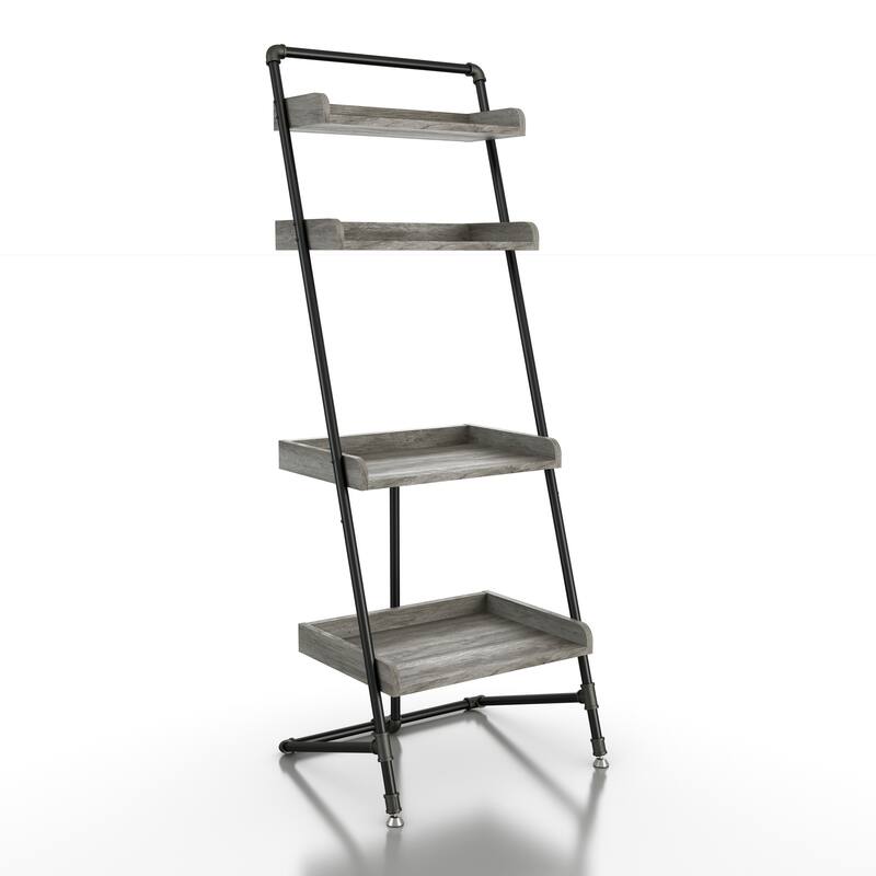 Callana Rustic 4-Shelf Ladder Display Shelf by Furniture of America