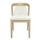 preview thumbnail 3 of 12, Christopher Knight Home - Ashlin Contemporary Upholstered Armless Dining Chairs with Rubberwood Frame, Set of 2