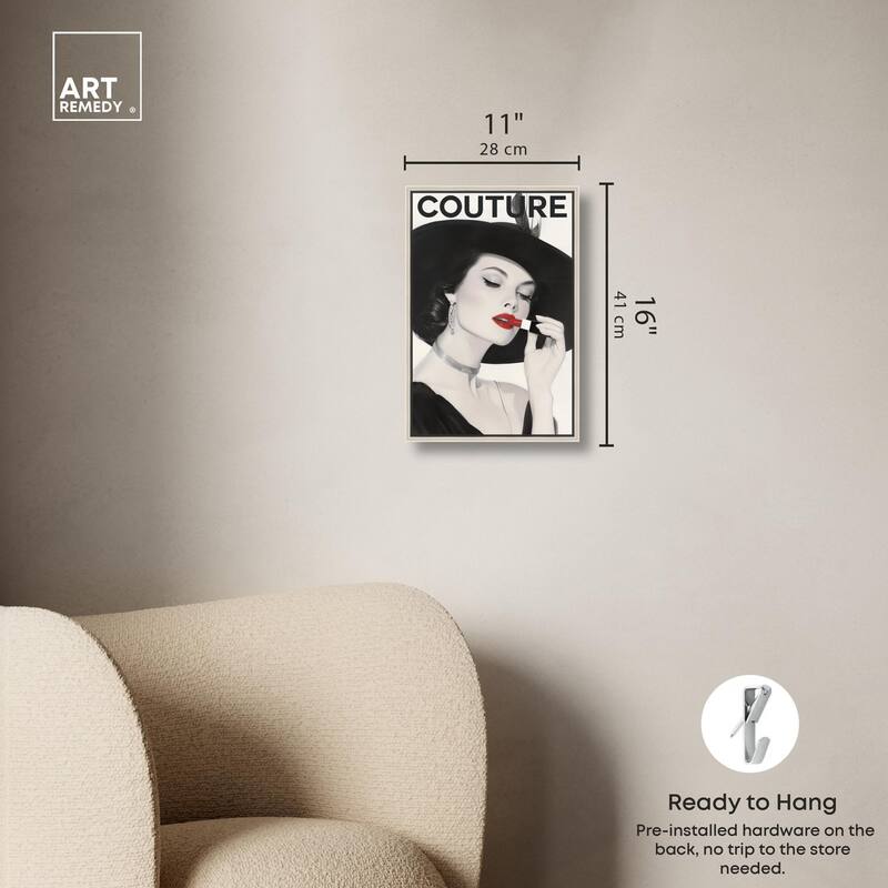Lipstick Magazine Cover Canvas by Art Remedy
