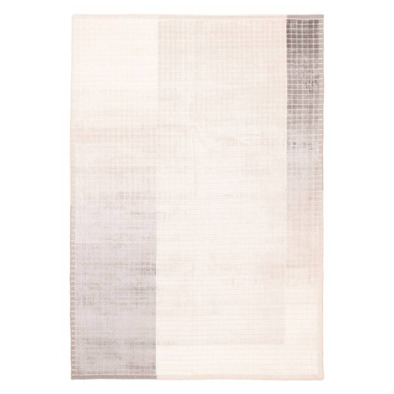 ECARPETGALLERY Hand Loomed Elysian Ivory Viscose Rug - 6'9 x 9'4 - Ivory - 6'9 x 9'4