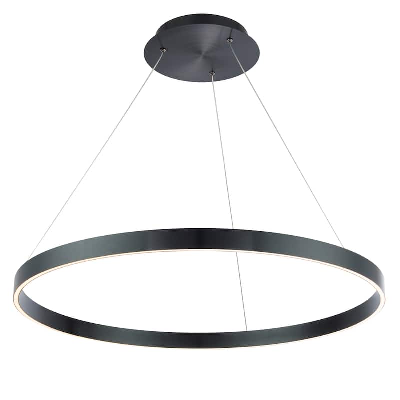 Sirius LED Pendant in 3000K - Black - 31in