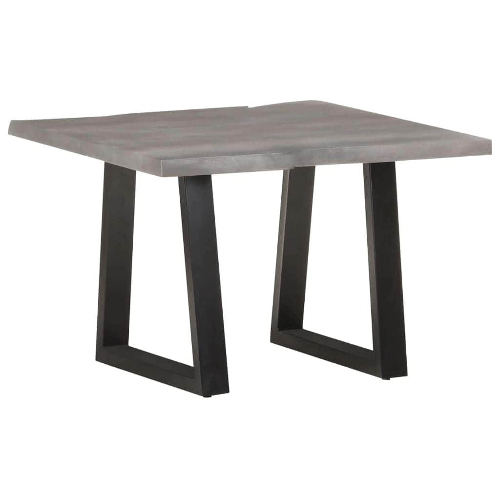 vidaXL Coffee Table with Live Edges 23.6"x23.6"x15.7" Solid Acacia Wood - 23.6" x 23.6" x 15.7"