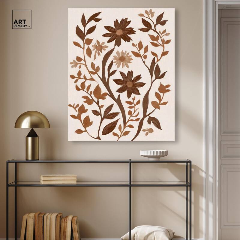 Sepia Sepal III Canvas by Art Remedy, Gallery Wrapped