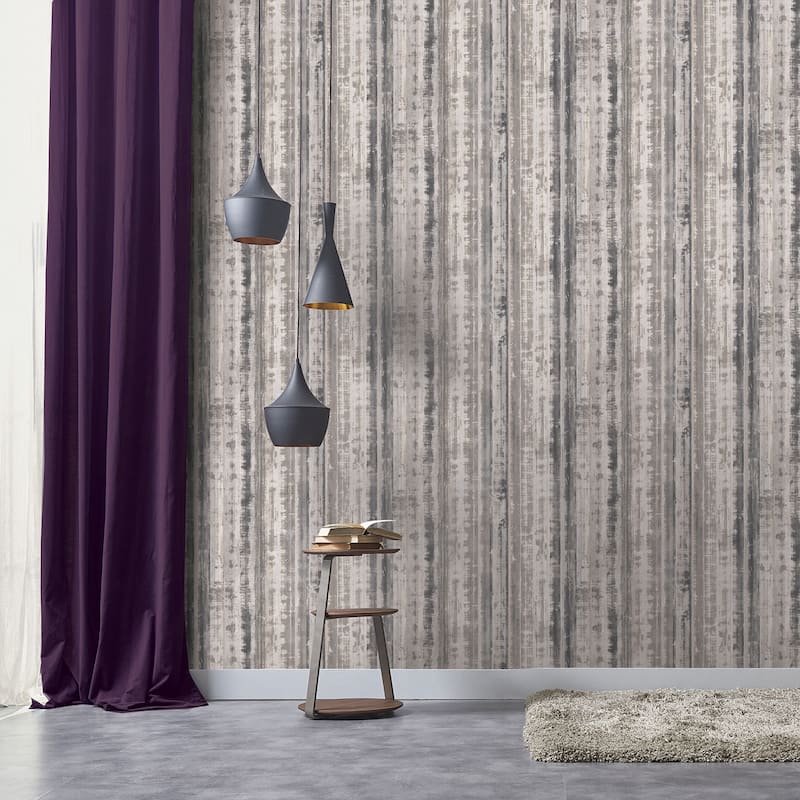 Galerie Wallcoverings Rusty Corrugated Metal Effect Non-woven Matte Wallpaper Roll