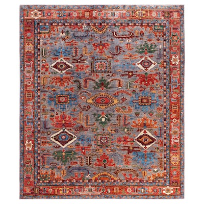 Serapi One-of-a-Kind Hand-Knotted Area Rug - Gray - 8' 2" x 9' 9"