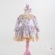 preview thumbnail 1 of 6, Floral Print Lace Guipure Special Occasion Baby Dress Set