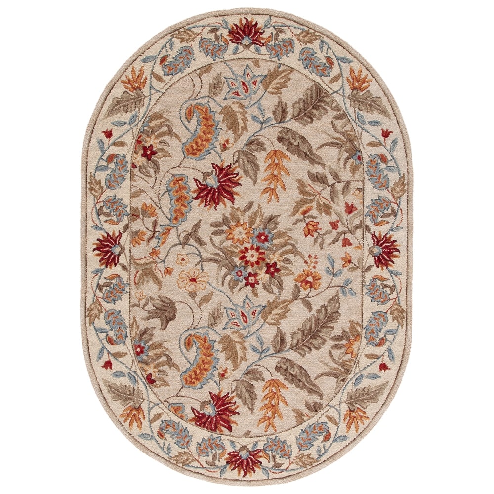 SAFAVIEH Handmade Chelsea Malda French Country Floral Wool Rug