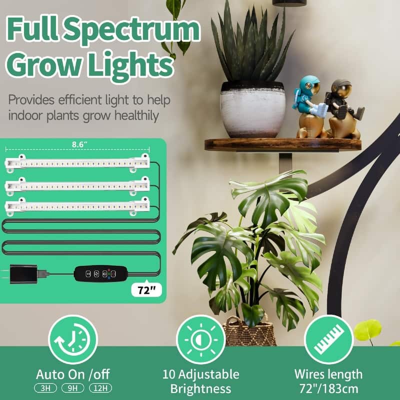 Plant Stand Indoor with Grow Light