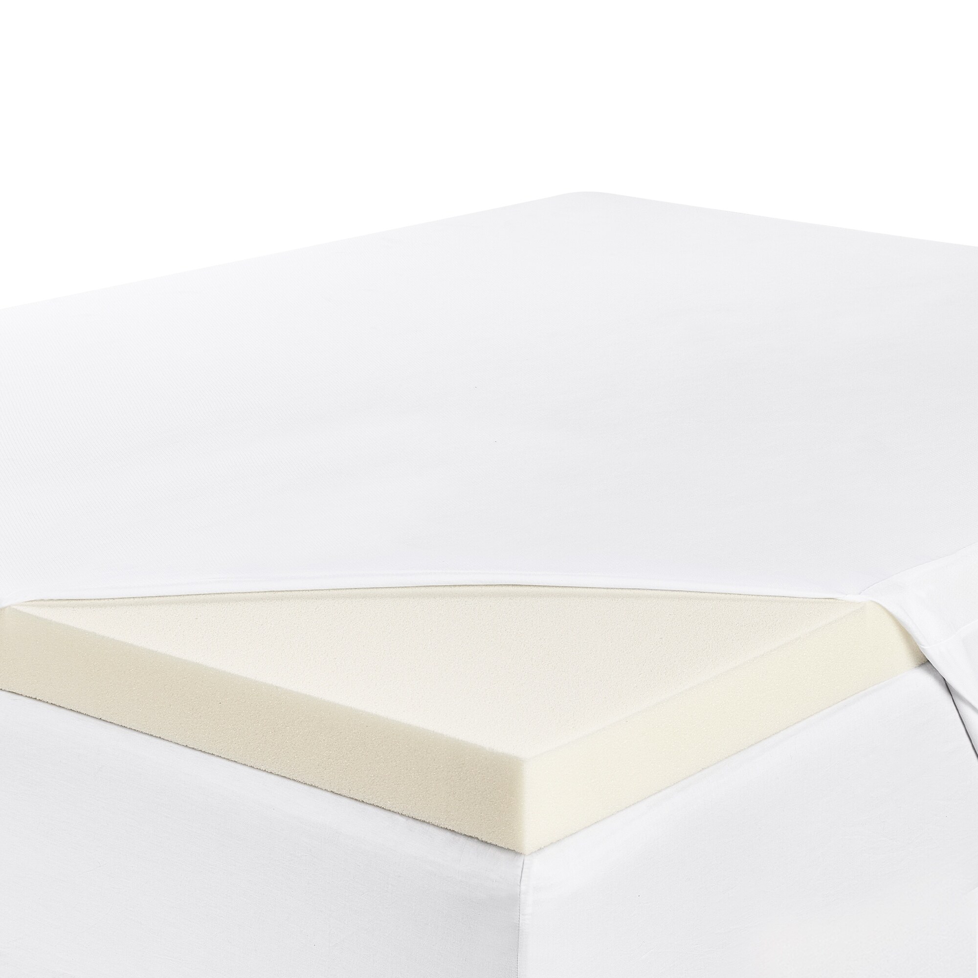 Serta Align \u0026 Revive 3-Inch Memory Foam Mattress Topper - Queen, image size:2000x2000