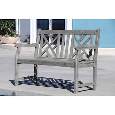 Surfside 4-foot Outdoor Hand-scraped Garden Bench by Havenside Home