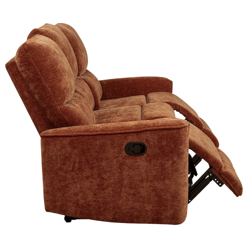 Navarro Chenille Upholstered Reclining Sofa - 79.25" x 37.75" x 40.25"