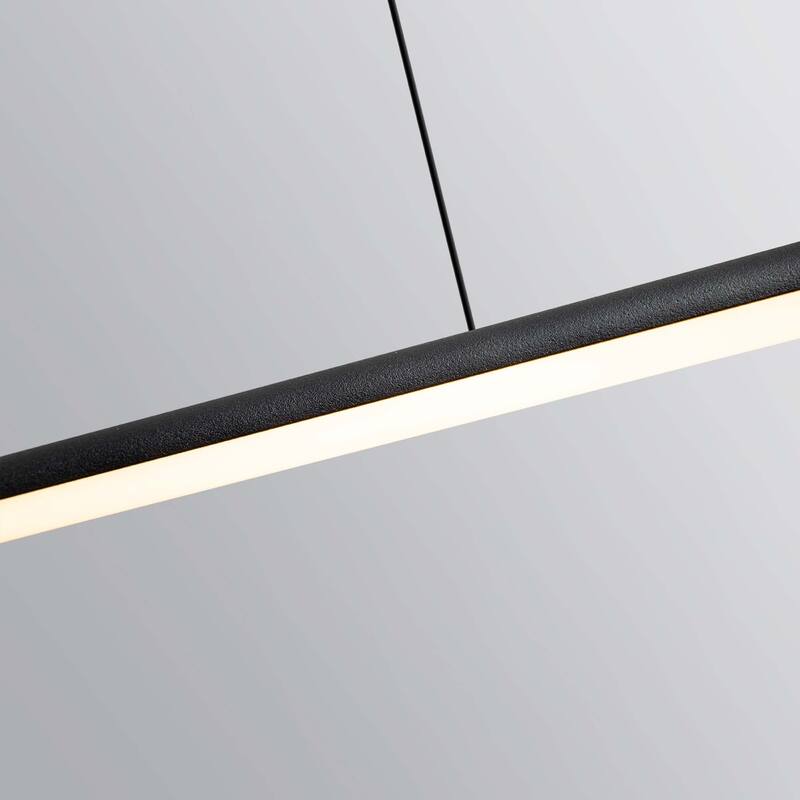Minimalist Modern Linear Pendant Light Dimmable Integrated LED Chandelier Kitchen Island