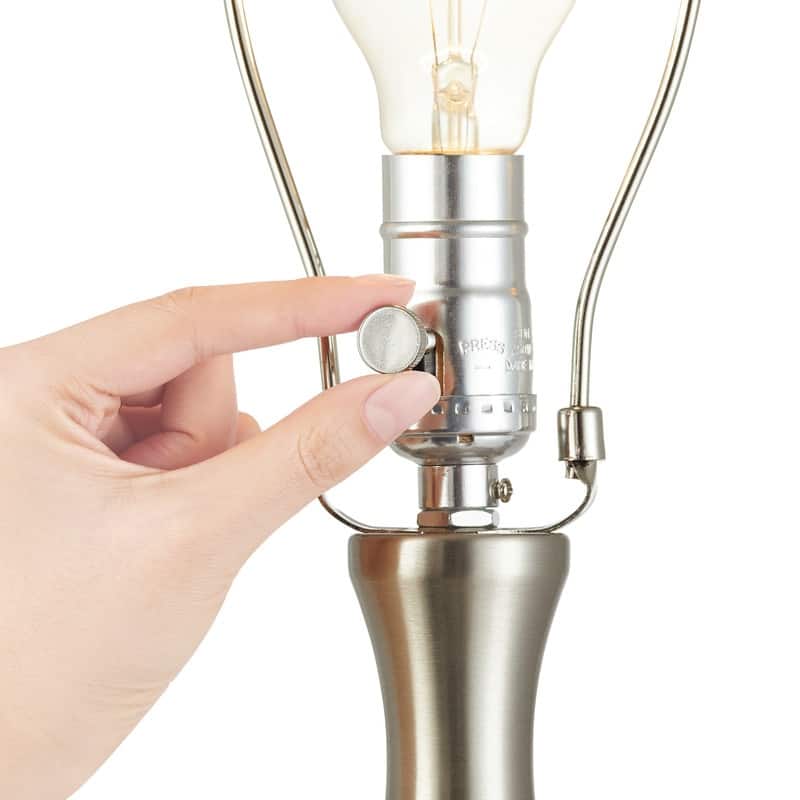 KAWOTI 61'' Floor Lamp with Fabric Drum Shade