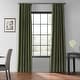 preview thumbnail 4 of 81, Exclusive Fabrics Textured Faux Dupioni Silk Thermal Blackout Curtains (1 Panel)
