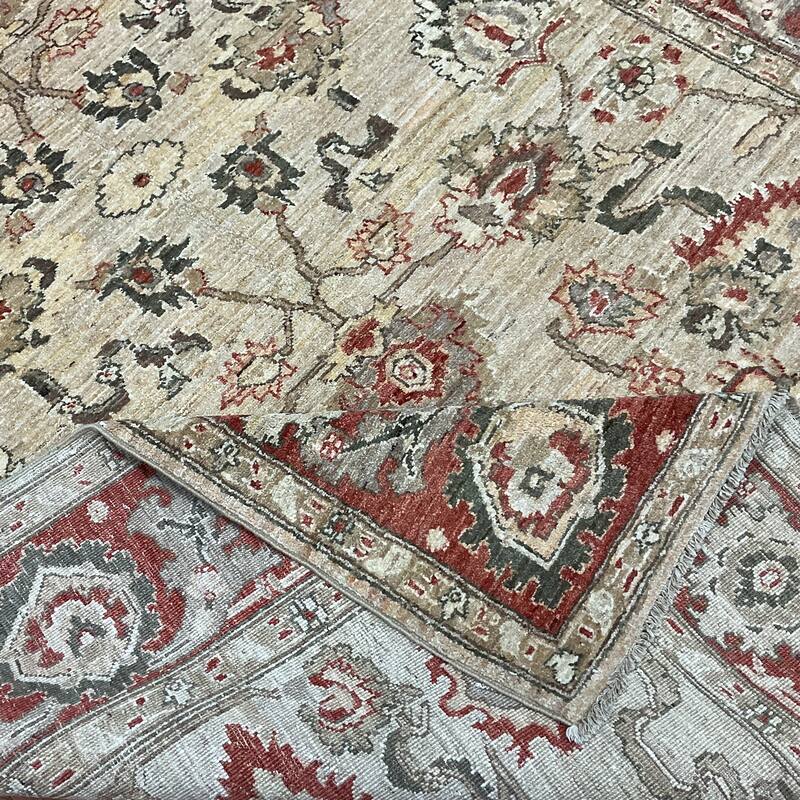 HERAT ORIENTAL Handmade Oushak Wool Rug - 6'1" x 8'8"