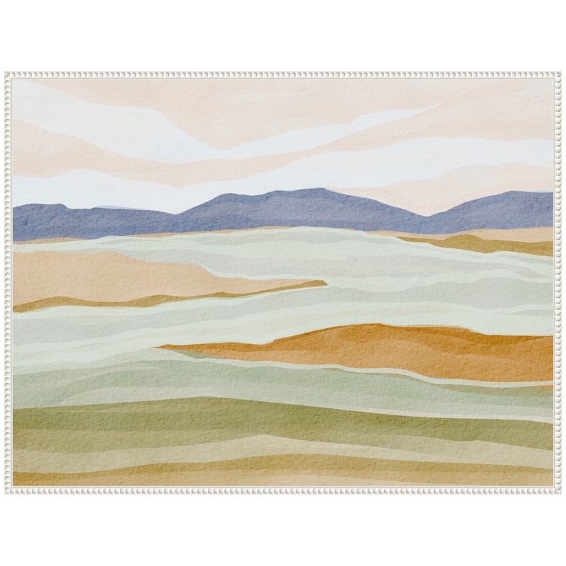 Kate and Laurel Sylvie Dreamy Hillscape Framed Canvas by Nikita Jariwala