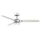preview thumbnail 1 of 6, Fanimation Amped 52 inch Indoor Ceiling Fan with LED Light Kit and Remote - Brushed Nickel