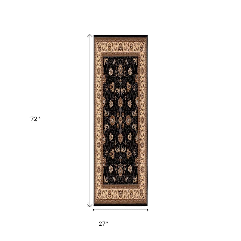 HomeRoots Oriental Modern Runner Area Rug