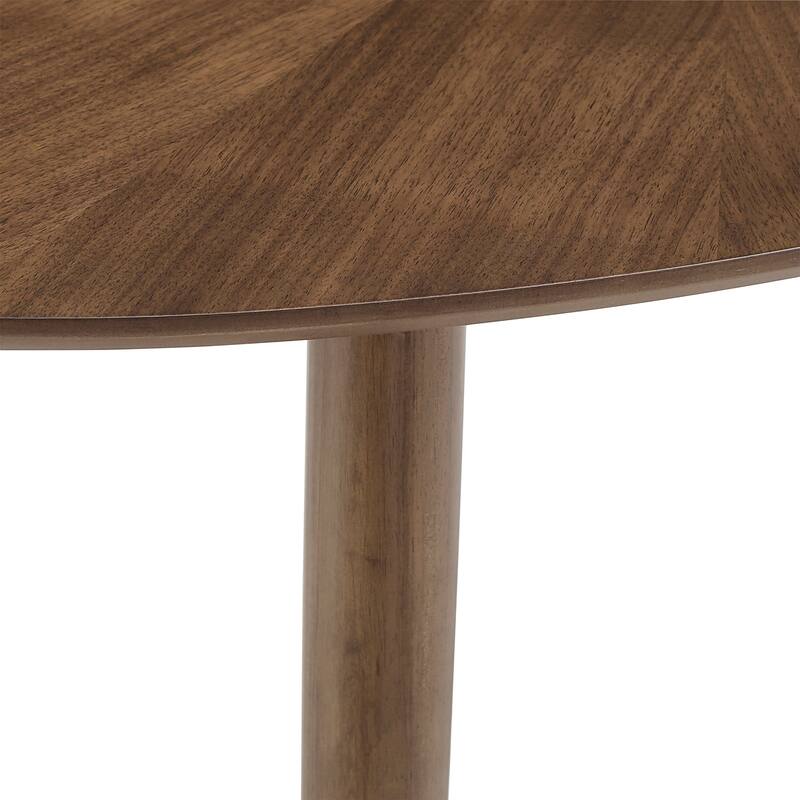 Rondo Mid-Century Walnut Oval Dining Table by iNSPIRE Q Modern