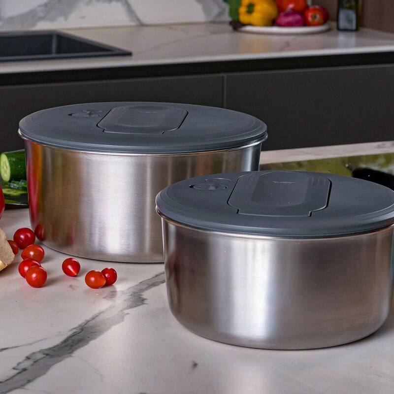 Zyliss Swift Dry Salad Spinner Stainless Steel Small (2-4 Portions)