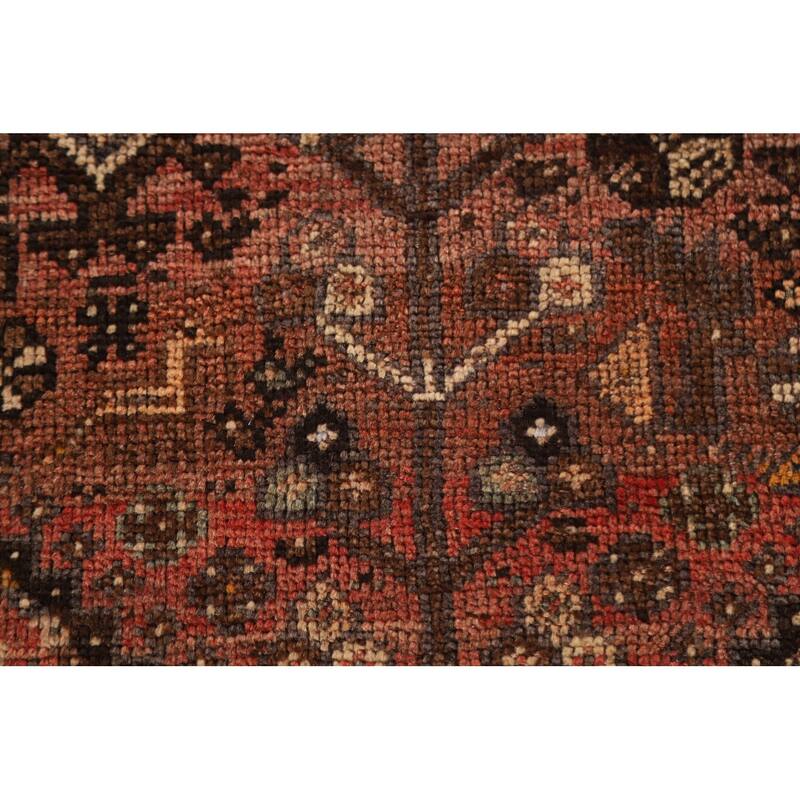 Vegetable Dye Qashqai Persian Rug Hand-knotted Antique Wool Carpet - 3'9"x 6'8"