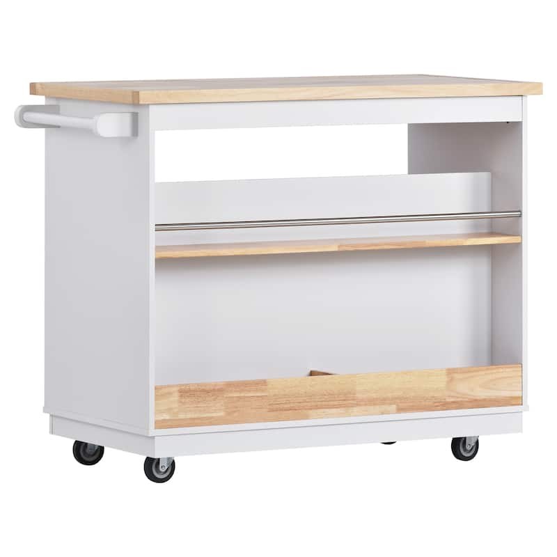 Versatile Kitchen Island Cart with Storage and Wine Rack - Bed Bath ...