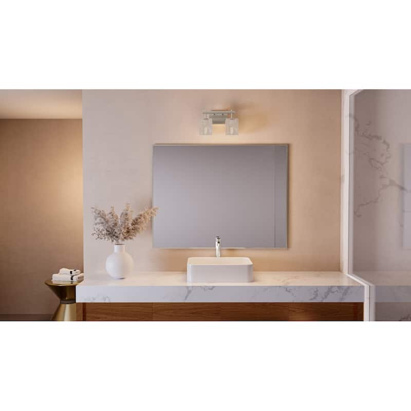 Brenthouse 2-Light Brushed Nickel Bath Light