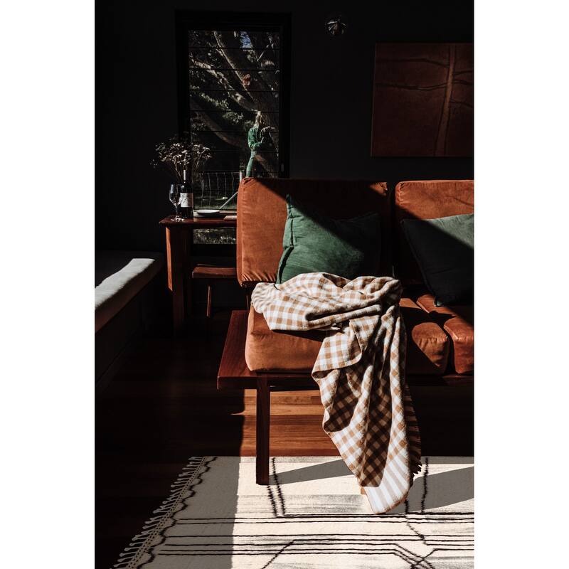 ECARPETGALLERY Hand-knotted Pak Finest Marrakesh Cream Wool Rug - 4'5 x 5'11