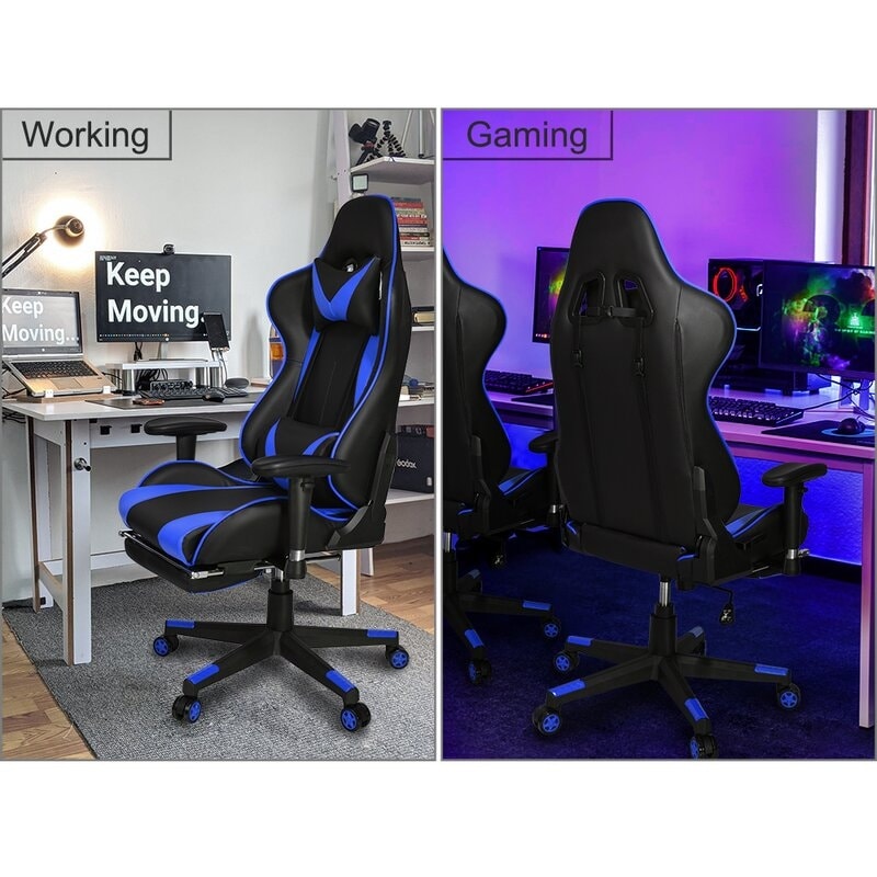 Gaming Chair Racing Style Office Chair with Lumbar Support Bed Bath Beyond 32500155