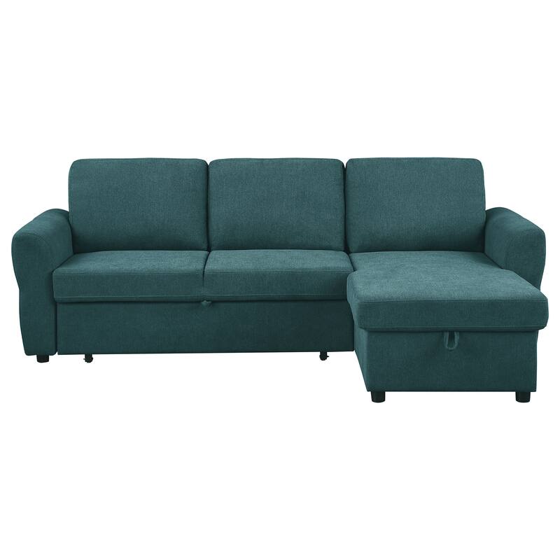 Samantha Upholstered Storage Sleeper Sectional Sofa
