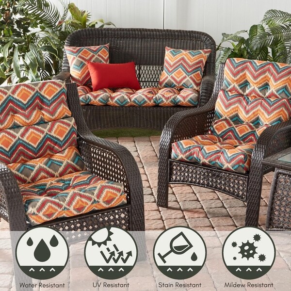 Global Multicolor 22-in x 44-in Outdoor High Back Chair