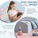 preview thumbnail 3 of 5, Toddler Twin Bed Wooden Floor Bed Frames w/ Headboard for Kids