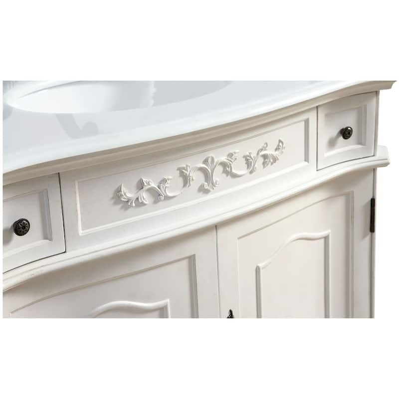 Elegant Lighting VF10136-VW Danville 36" Free Standing Single Basin