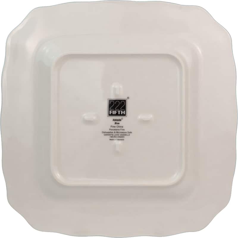 222 Fifth Adelaide 16-Piece Porcelain Dinnerware Set, Blue