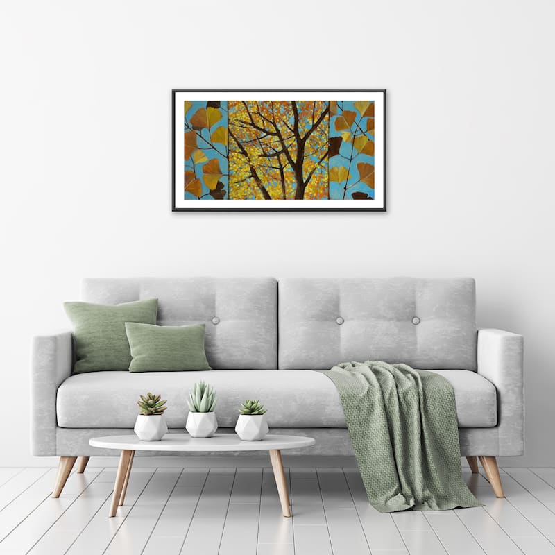 Brilliant Ginkgo Framed Print Wall Art by Norman Wyatt Jr.