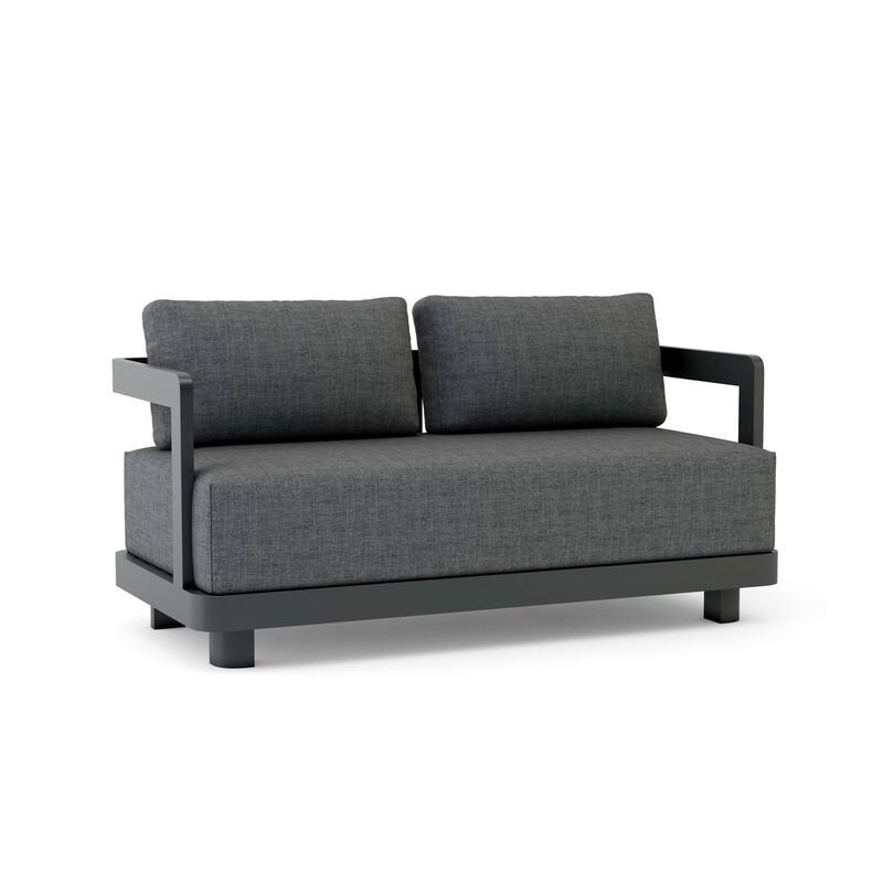 Granada Deep Seating Aluminum Loveseat - Cast Charcoal