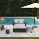 preview thumbnail 4 of 13, Ove Decors Sunnybrook I Daybed Dark Brown Wicker