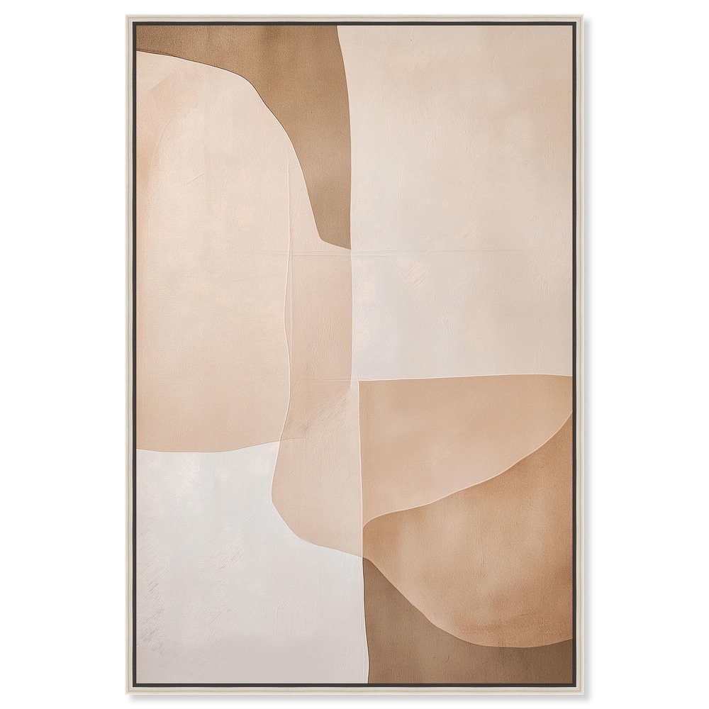 Forms in Beige II Canvas by Art Remedy