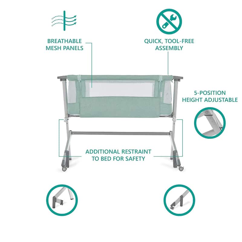 Dream On Me Skylar Bassinet in Mint