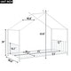 preview thumbnail 4 of 13, Twin Size Metal House Platform Bed with Roof Design, House Bed with Slats Support for Kids Teens