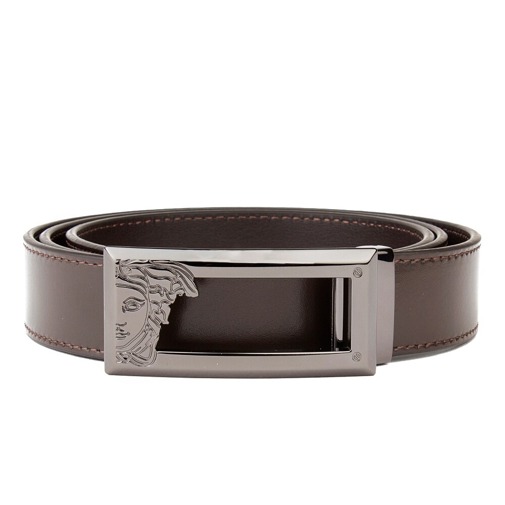 versace collection leather belt