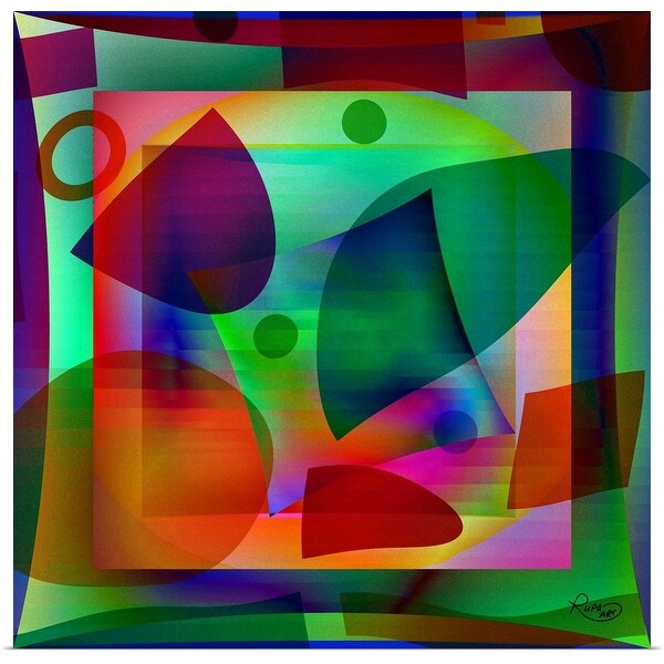 "Layered Shapes" Poster Print