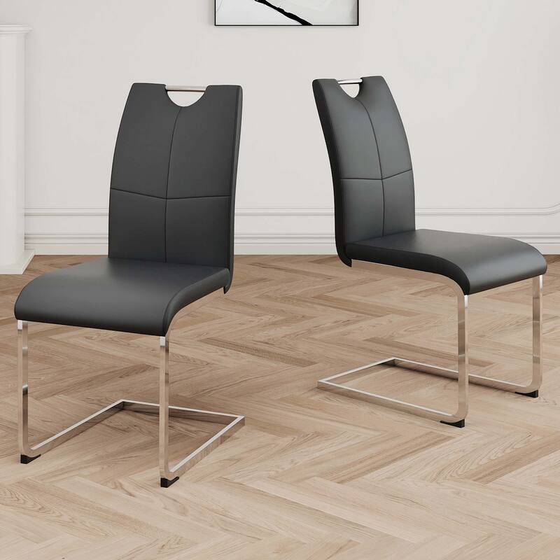 PU Dining Chair living room Chair(Set of 2)
