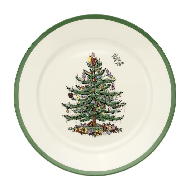 Spode Set of 4 Christmas Tree Plates