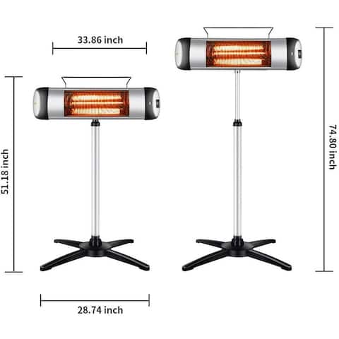 Carbon Infrared 1500 Watt Electric outdoor Heater -One Unit