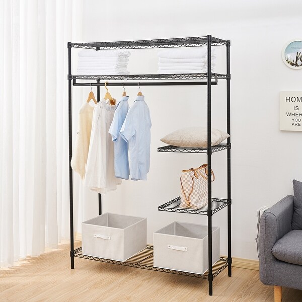 Shop Household Multifunction HeavyDuty Wire Shelving Garment Rack