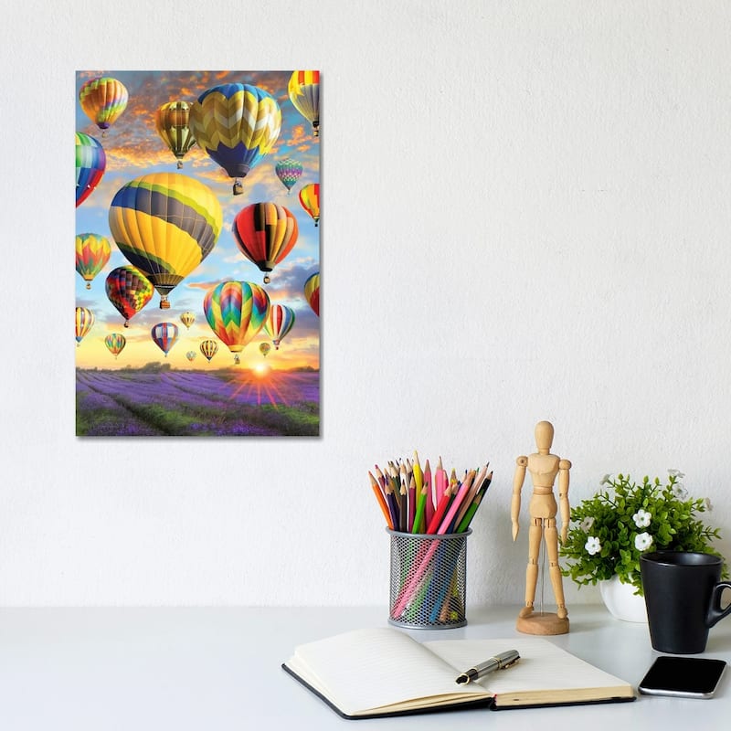 iCanvas "Hot Air Baloons" by Greg & Company Canvas Print - 12x8x0.75
