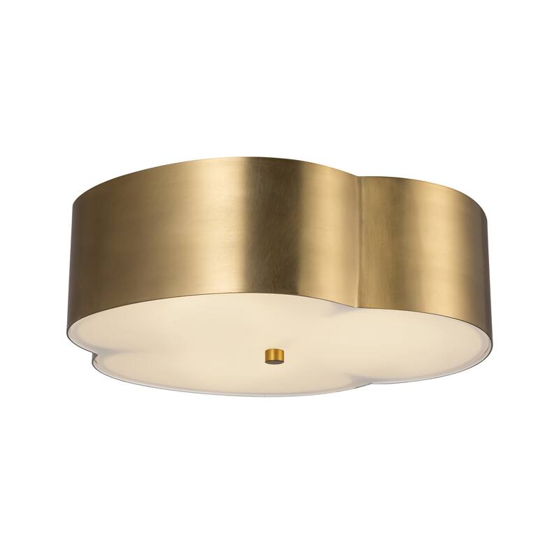 Alora Lighting FM566314 Adella 3 Light 14" Wide Flush Mount Drum